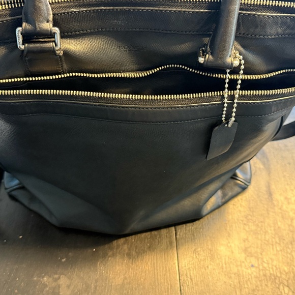 Men’s Coach Bleecker Leather Shoulder/Messenger Bag - Picture 1 of 10